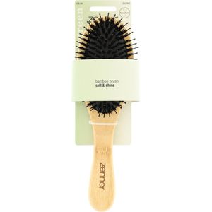 2x Zenner Haarborstel Bamboo Ovaal Mix Haar