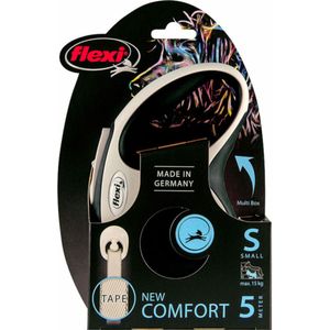 Flexi Rollijn New Comfort Tape 5 mtr tot 15 kg Zwart