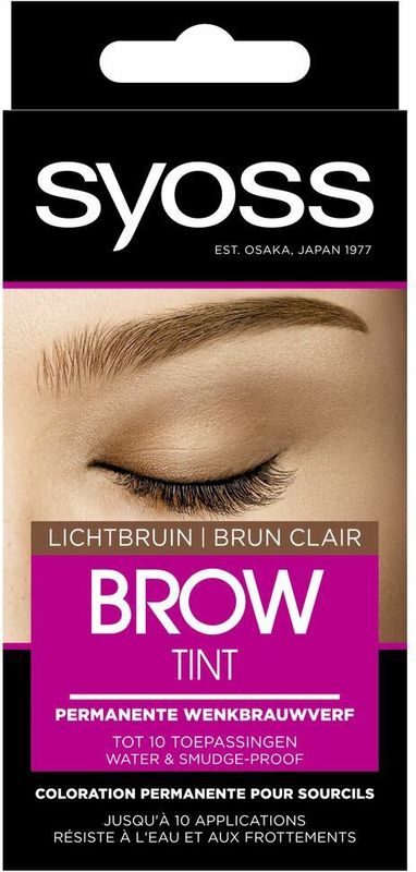 Syoss Browtint Light Brown - 3 x - Voordeelverpakking