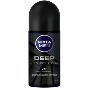 Nivea Men - Deodorant - Roller - Deep Black Carbon Darkwood - 50ml