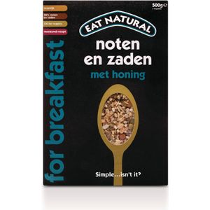 6x Eat natural Ontbijt Noten & Zaden met Honing 500 gr