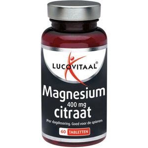 2+2 gratis: Lucovitaal Magnesium Citraat 400mg 60 tabletten