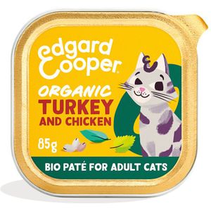 Edgard & Cooper Kattenvoer Adult Pate Biologische Kalkoen 85 gr