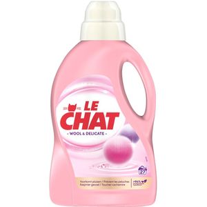 8x Le Chat Vloeibaar Wasmiddel Wol & Delicate Was 27 wasbeurten 1,35 liter