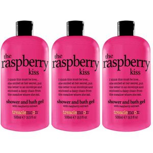 3x Treaclemoon Bad en Douchegel The Raspberry Kiss 500 ml