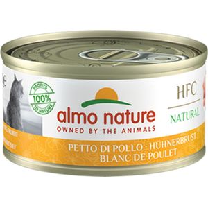 24x Almo Nature HFC Natural Kattenvoer Kippenborst 70 gr