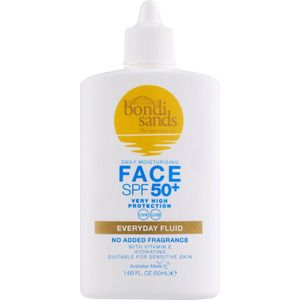 6x Bondi Sands Zonnebrand Face Fluid Parfumvrij SPF 50+ 40 ml