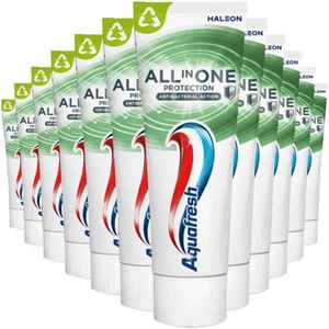 12x Aquafresh Tandpasta All-in-One Protection Antibacterial Action 75 ml