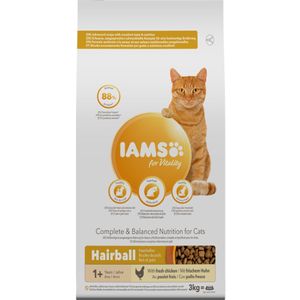 Iams Kat Adult Hairball Control Kip 3 kg