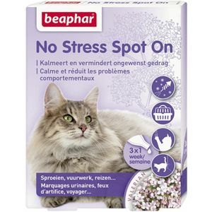6x Beaphar No Stress Spot On Kat 3 pipetten