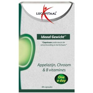 gratis verzending2+2 gratis: Lucovitaal Appelazijn, Chroom & B vitamines Ideaal Gewicht 48 capsules