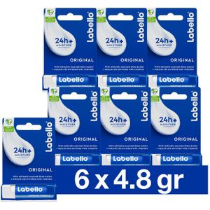 6x Labello Lippenbalsem Blister Original