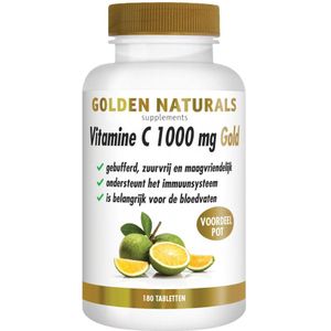 2x Golden Naturals Vitamine C Gold 1000mg vegan 180 tabletten