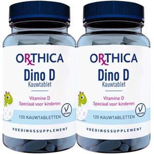 2x Orthica Dino D Kauw 120 kauwtabletten