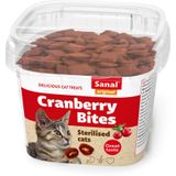 6x Sanal Kat Bites Cranberries - Kip 75 gr