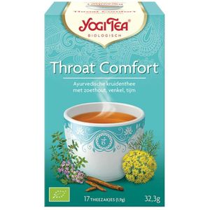 6x Yogi tea Throat Comfort Biologisch 17 stuks
