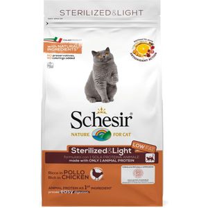 Schesir Kattenvoer Dry Sterilized Kip 400 gr