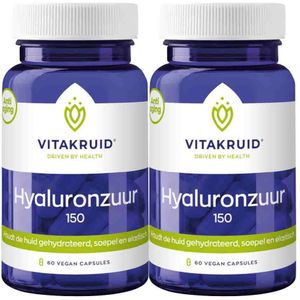 gratis verzending: 2x Vitakruid Hyaluronzuur 150 60 vegacapsules