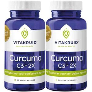 2x Vitakruid Curcuma C3 60 capsules