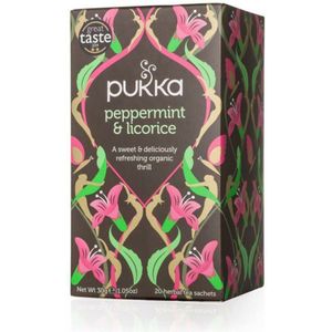 3x Pukka Thee Peppermt Licorce 20 stuks