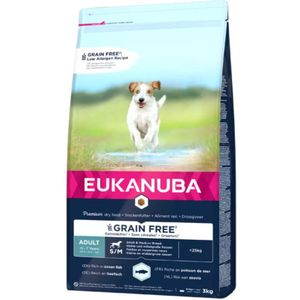 Eukanuba Dog Adult Small - Medium Graanvrij Vis 3 kg