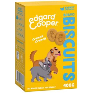 7x Edgard & Cooper Adult Biscuit Kalkoen & Kip 400 gr