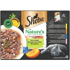 4x Sheba Natures Collection in Saus Mix Selectie 12 x 85 gr