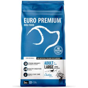 Euro-Premium Adult Large Kip - Rijst 3 kg