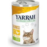 Yarrah Bio Kattenvoer Chunks Kip 405 gr