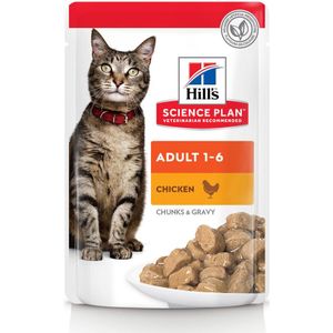 12x Hill's Science Plan Feline Pouch Adult Kip 85 gr