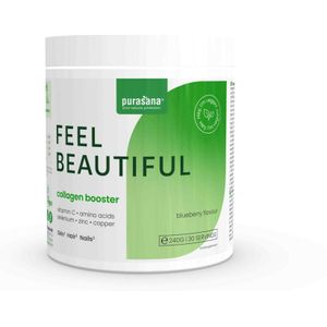 Purasana - Vegan Collageen Booster - Poeder - 240 gr - Bosbessensmaak
