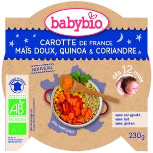 Babybio Slaap Lekker Menu 12 mnd Quinoa Groenten 230 gr