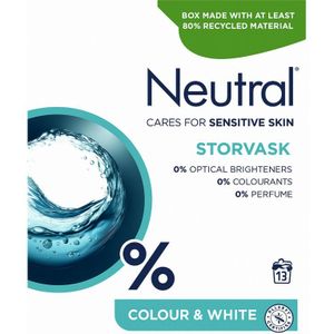 2+3 gratis: Neutral Waspoeder Kleur & Wit 13 Wasbeurten 1,105 kg