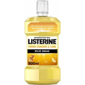 3x Listerine Mondwater Fresh Ginger & Lime 500 ml
