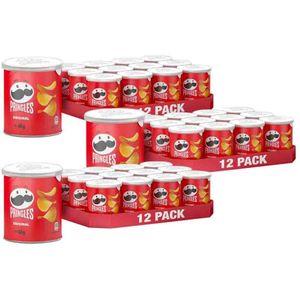 3x Pringles Chips Original 12 x 40 gr