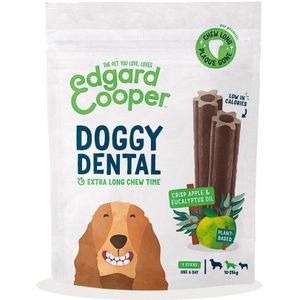 8x Edgard & Cooper Doggy Dental Sticks Medium Appel - Eucalyptusolie