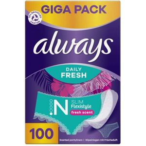 Always Daily Fresh Inlegkruisjes Normal Slim Flexistyle 100 stuks