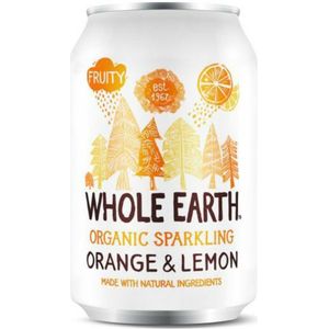 Whole Earth Sparkling Sinaasappel & Citroen Bio 330 ml
