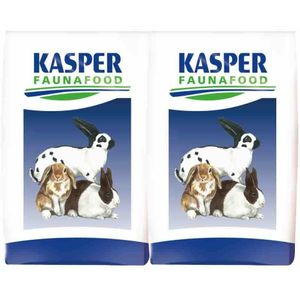 2x Kasper Faunafood Konijnenvoer Gemengd 20 kg