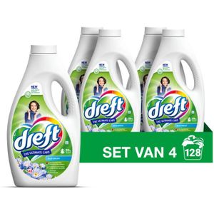 4x Dreft Vloeibaar Wasmiddel Blue Dream 32 Wasbeurten 1,4 liter