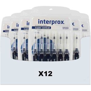 12x Interprox Ragers Super Conical Donkerblauw PHD 2.0 6 stuks