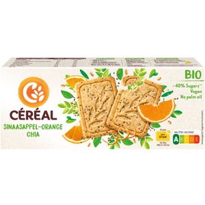 9x Céréal Healthy Bio Cake & Koekje Sinaasappel Chiazaad 132 gr