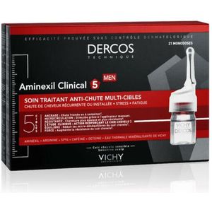 3x Vichy Dercos Aminexil Clinical 5 Man Anti-Haaruitval Ampullen 21 stuks