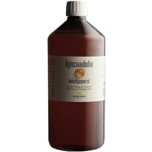 3x Jacob Hooy Lijnzaadolie 1 liter