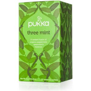 4x Pukka Thee Three Mint 20 stuks