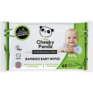 6x Cheeky Panda Babydoekjes Bamboo 60 doekjes