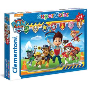 Paw Patrol Supercolor Puzzel (104 stukjes)