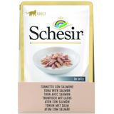 Schesir Kattenvoer Pouch Tonijn - Zalm in Gelei 85 gr