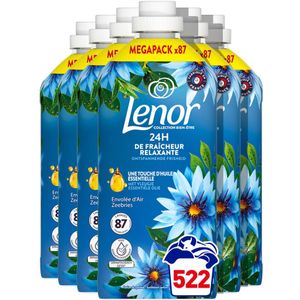 6x Lenor Wasverzachter Zeebries 87 Wasbeurten 1872 ml