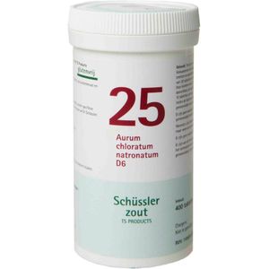 2x Pfluger Schussler Zout nr 25 Aurum Chloratum Natronatum D6 400 tabletten